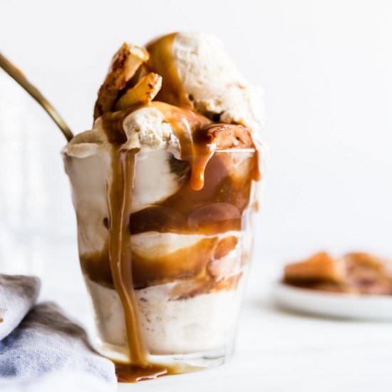 Salted Caramel Apple Sundae