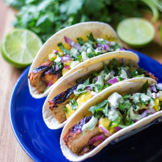 Cilantro Lime Chicken Tacos