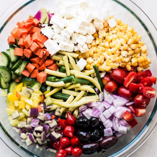 Farmers Market Veggie Salad