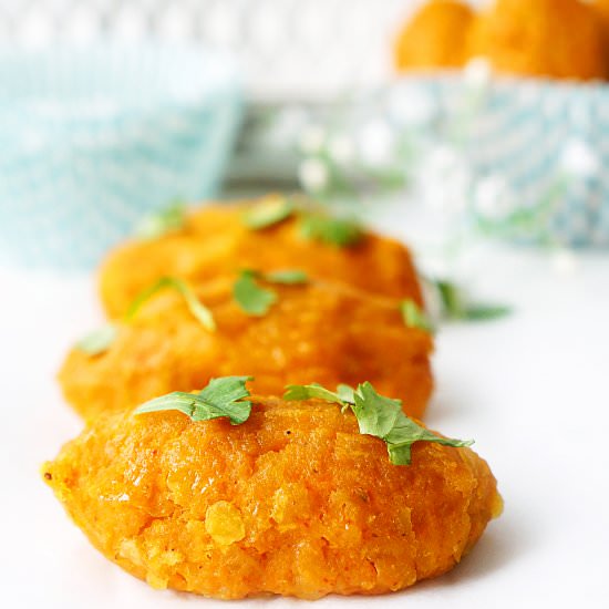 SWEET POTATO LENTIL TATER TOTS