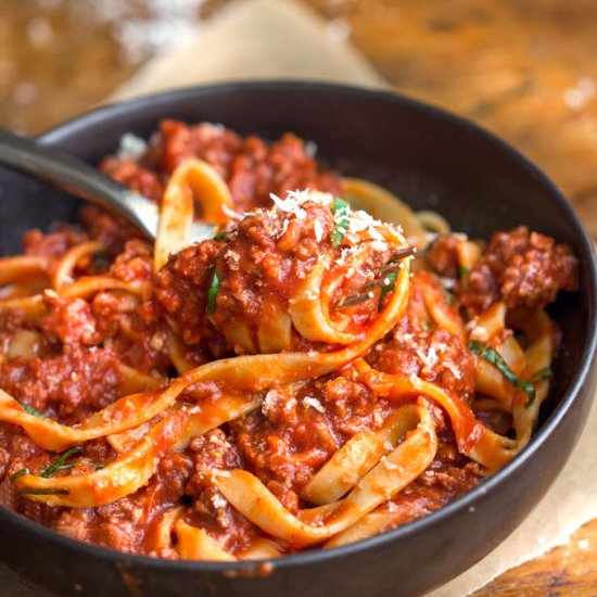 Quick Turkey Ragu