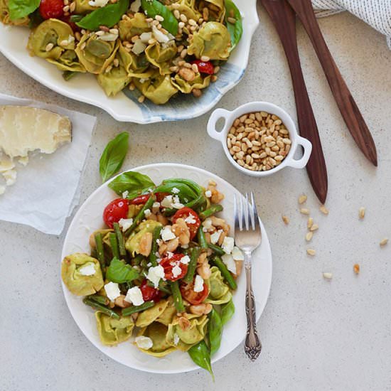 Warm Tortellini Pasta Salad