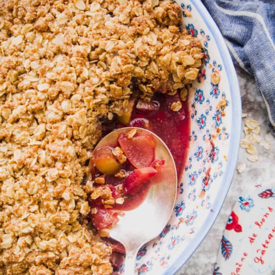 Gluten-Free Apple Cherry Crisp