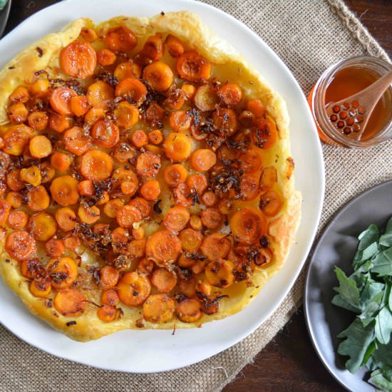 Savory Carrot Tarte Tatin