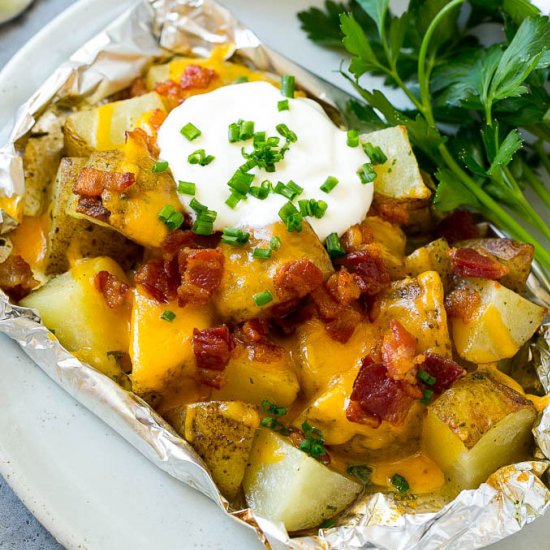 Grilled Potatoes in Foil