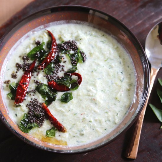 Zucchini & Cucumber Thayir Pachadi