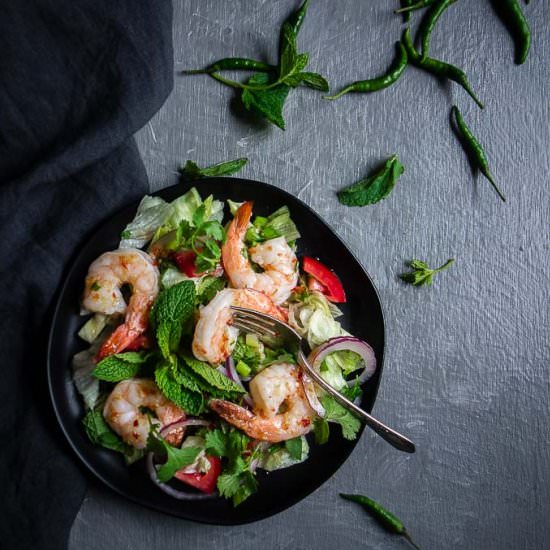 Easy Spicy Thai Shrimp Salad