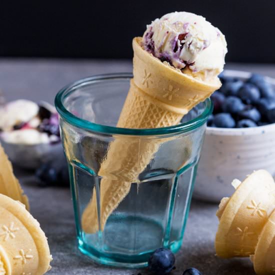 Blueberry Swirl Ice Cream