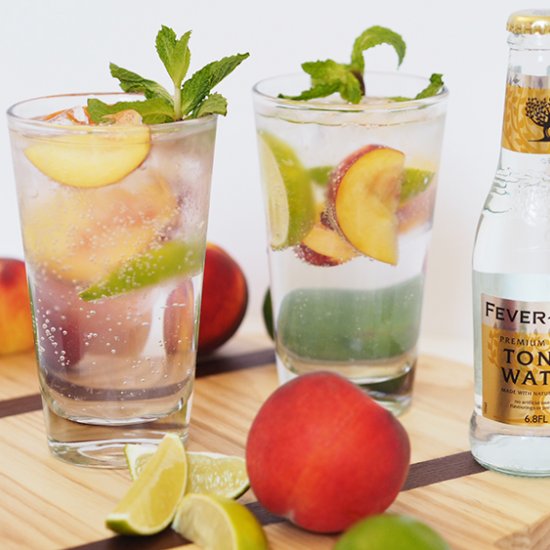 Peach Gin and Tonic