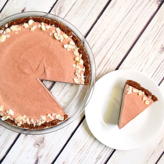 Strawberry Coconut Freezer Pie