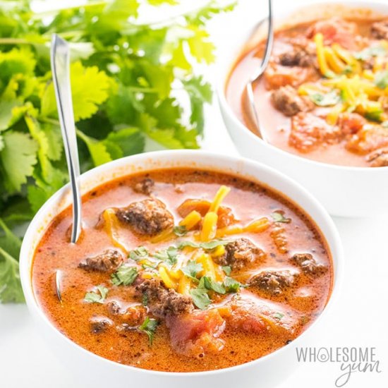 EASY LOW CARB TACO SOUP