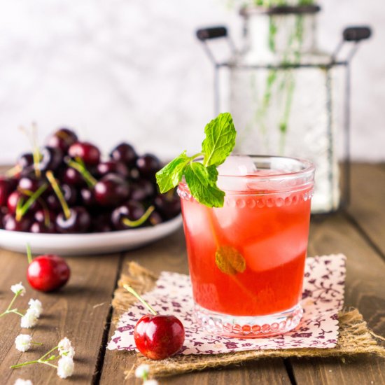 Cherry Bourbon Smash