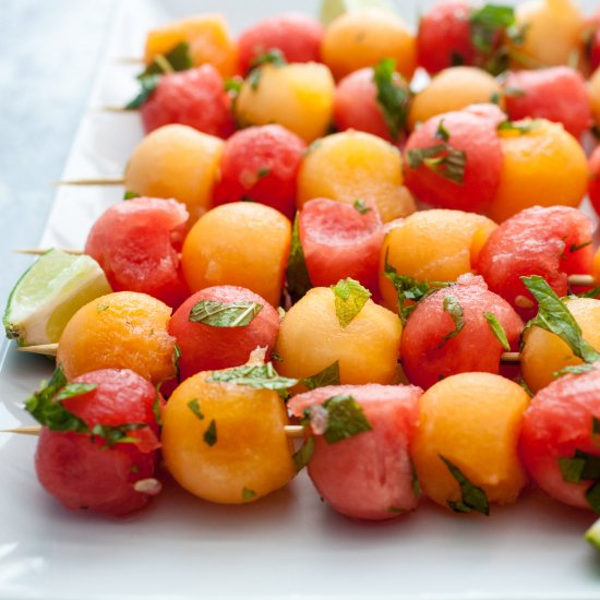 Mojito Fruit Kabobs