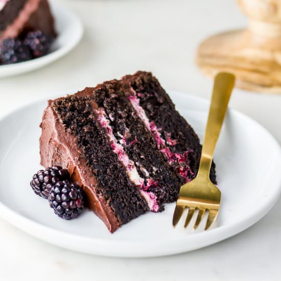 Blackberry Chocolate Cake