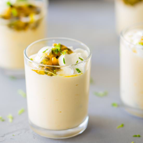 Mini Passionfruit Cream Pots