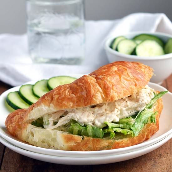 Caesar Chicken Salad Croissants