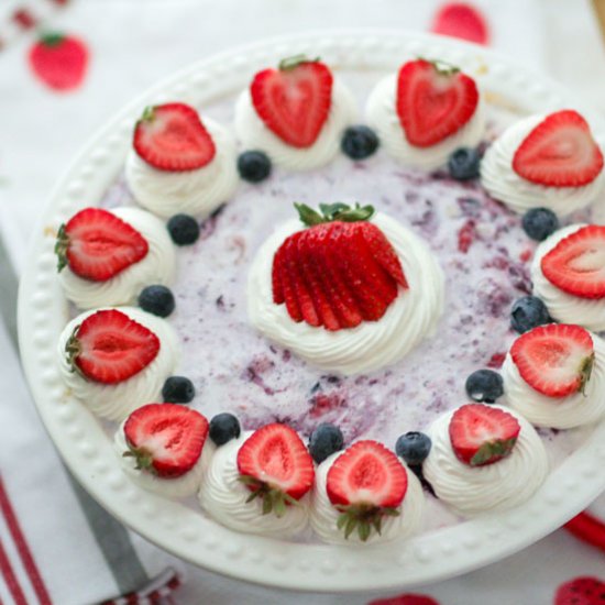 Berry Ice Cream Cookie Pie