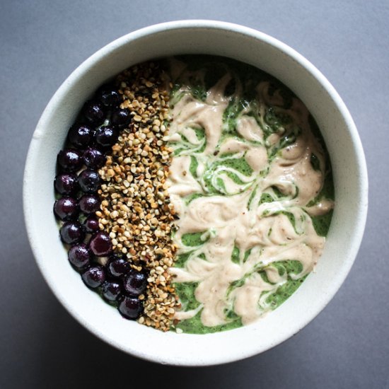 Vegan Keto Green Smoothie Bowl