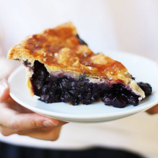 vegan blueberry pie