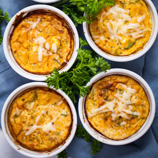 Parsley-Anchovy Mini Frittatas