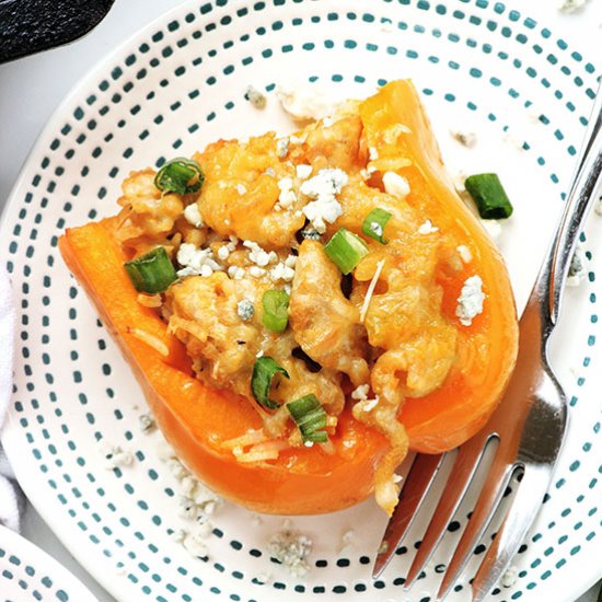 Buffalo Chicken Stuffed Peppers