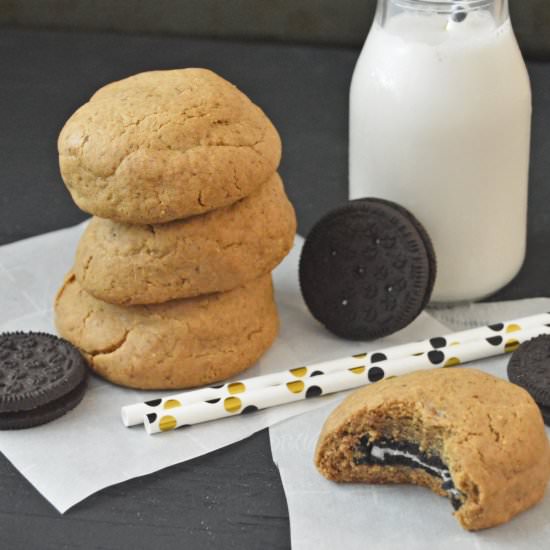 oreo filled peanut butter cookies