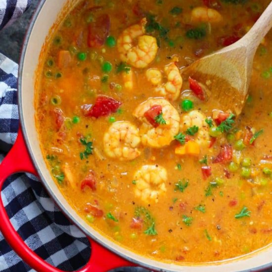 One-pan Coconut Shrimp Curry