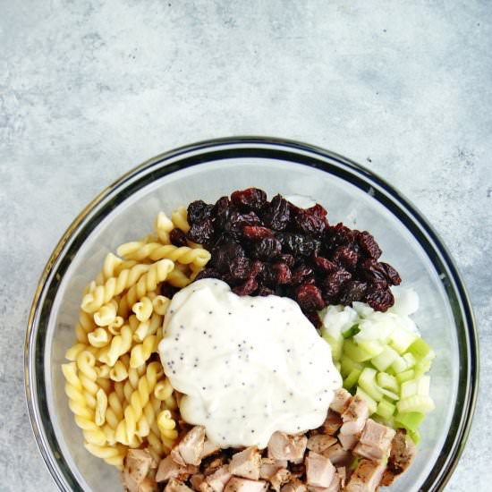 Cherry Chicken Pasta Salad