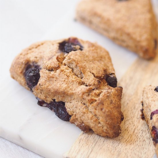 Healthy Blueberry Vegan Scones