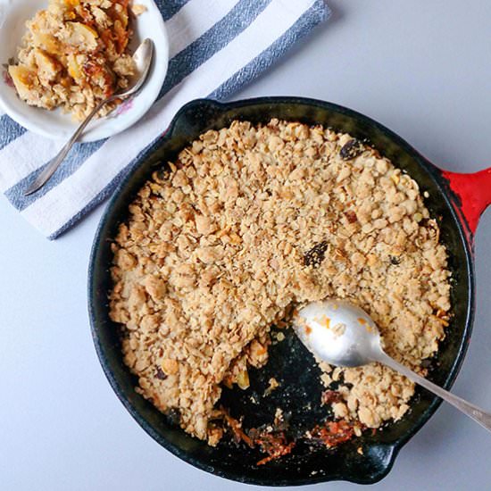 The Perfect Caramel Apple Crumble