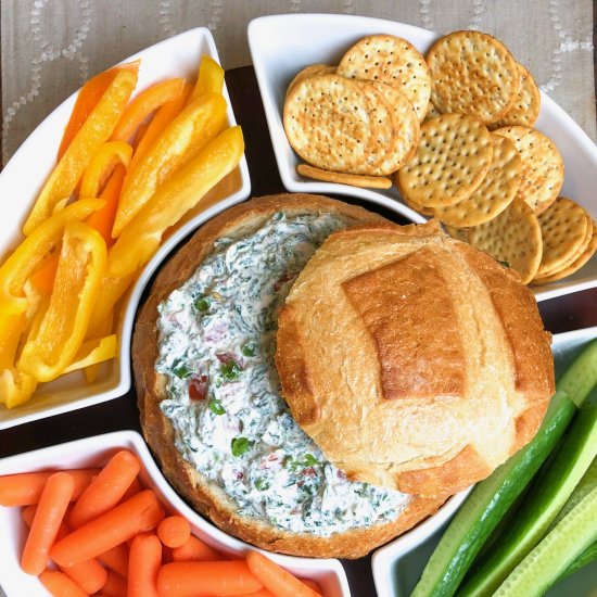 Easy Cold Spinach Dip