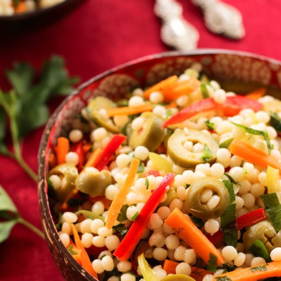 Israeli Couscous Salad with Herbs