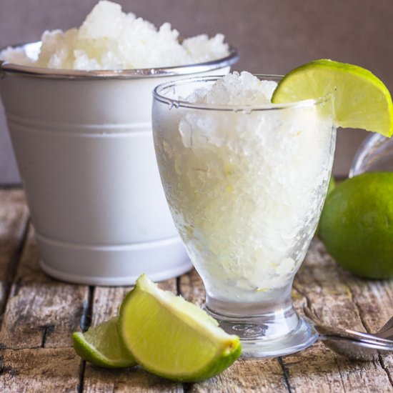 Easy Lime Granita Two Ways