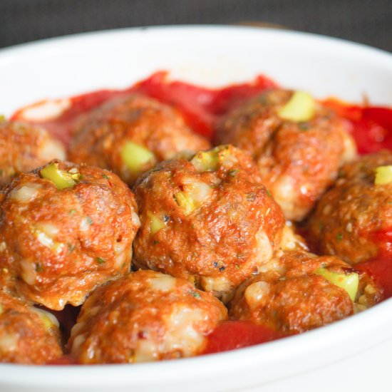 Spicy 3-Meat Banana Pepper Meatball