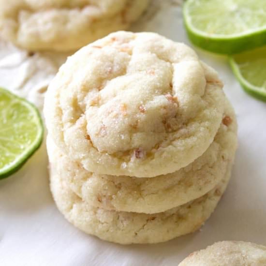 Chewy Coconut Lime Sugar Cookies