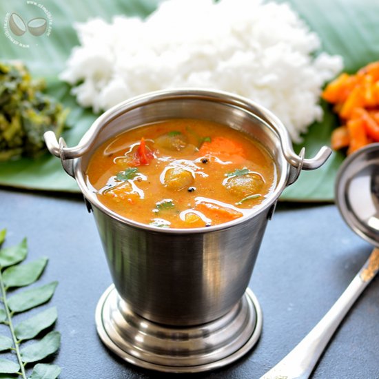 Arachuvitta Sambar Recipe