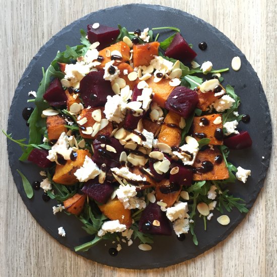 Roasted Butternut & Beetroot Salad