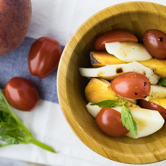 Peach Caprese Salad