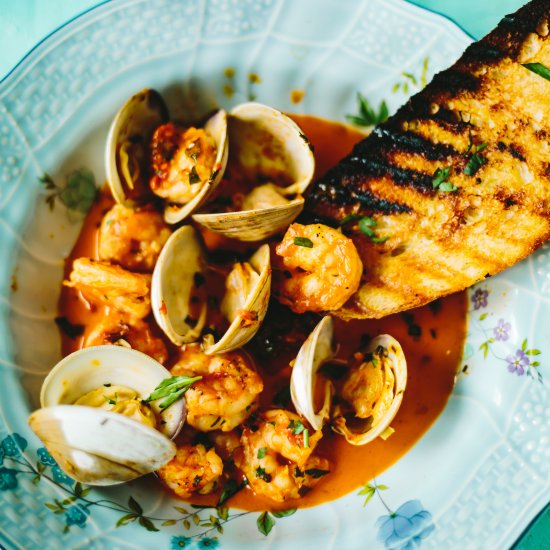 Shrimp & Clams w/ Tomato Butter