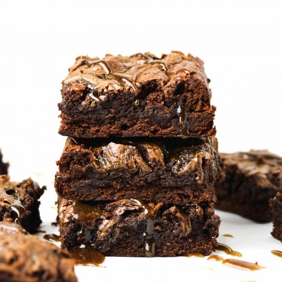 Caramel Coffee Gluten Free Brownies