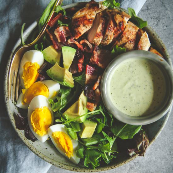 Grilled Chicken Green Goddess Salad