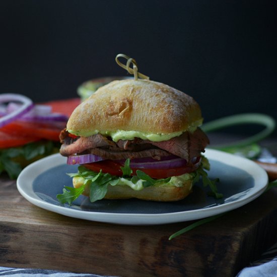 Ciabatta Steak Sandwiches