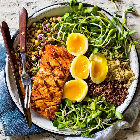 Grilled Salmon Bowl