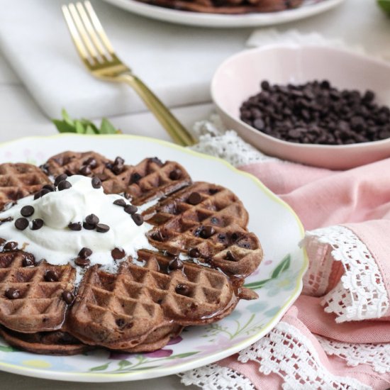 Chocolate Chocolate Waffles