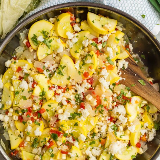 Squash and corn medley