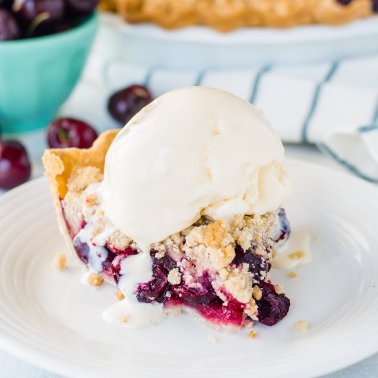 Cherry Crumb Pie