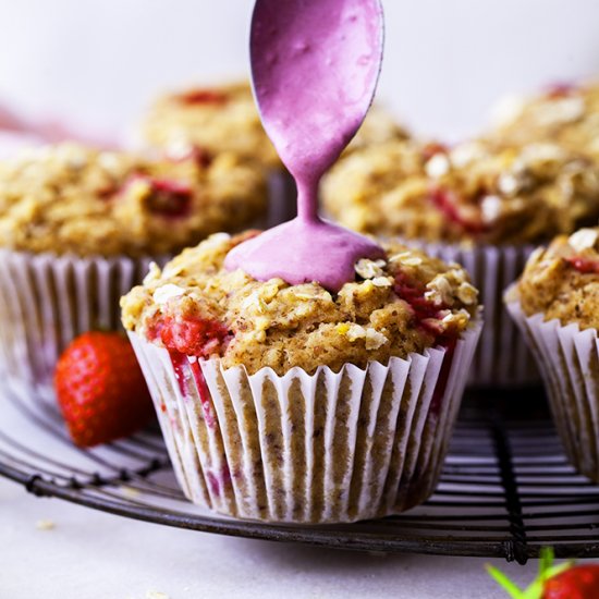 Vegan Strawberry Breakfast Muffins