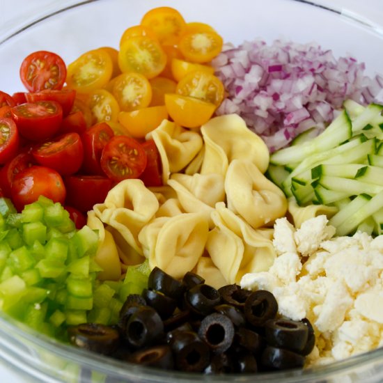 Greek Tortellini Pasta Salad