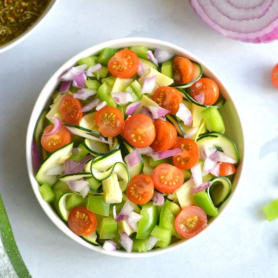 Zucchini Noodle Pasta Salad