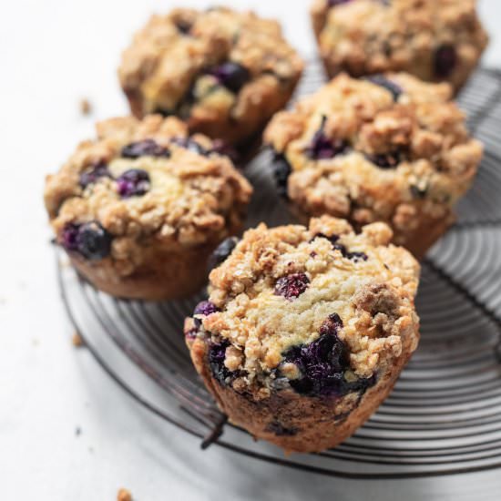 Big Blueberry Buttermilk Muffins